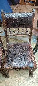 Rénovation chaises de SàM en cuir